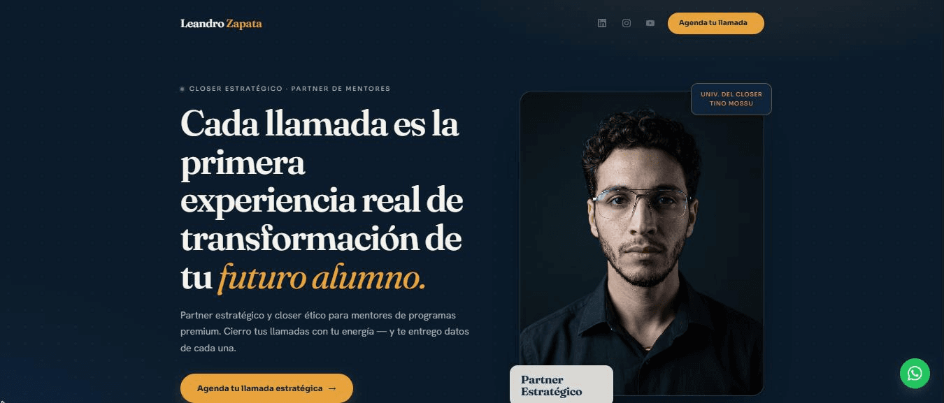 Captura del proyecto Leandro Zapata
